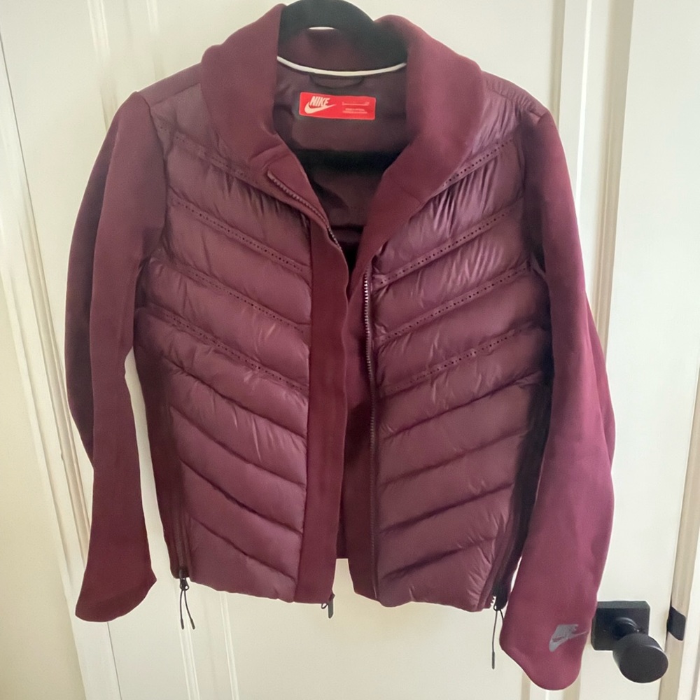 Nike Maroon Puffy bomber